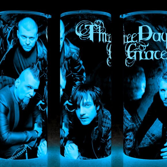 Glow in the Dark Three Days Grace Rock Band Music Cup Mug Tumbler 20oz - Picture 1 of 4